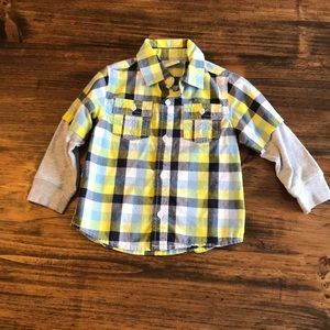 Boys layered-look button down.